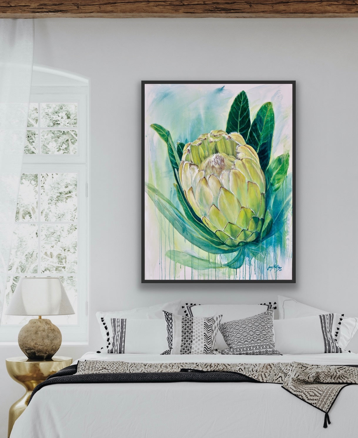 Protea Peace Canvas Print