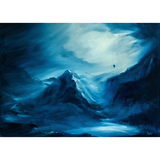 Into the White Canvas Print