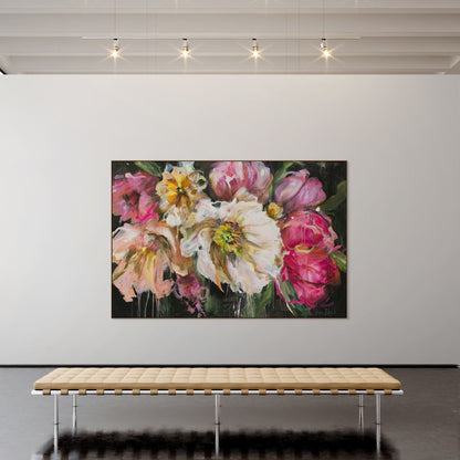 Living in Luxury Floral Canvas Print