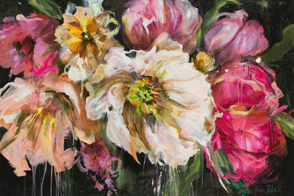 Living in Luxury Floral Canvas Print