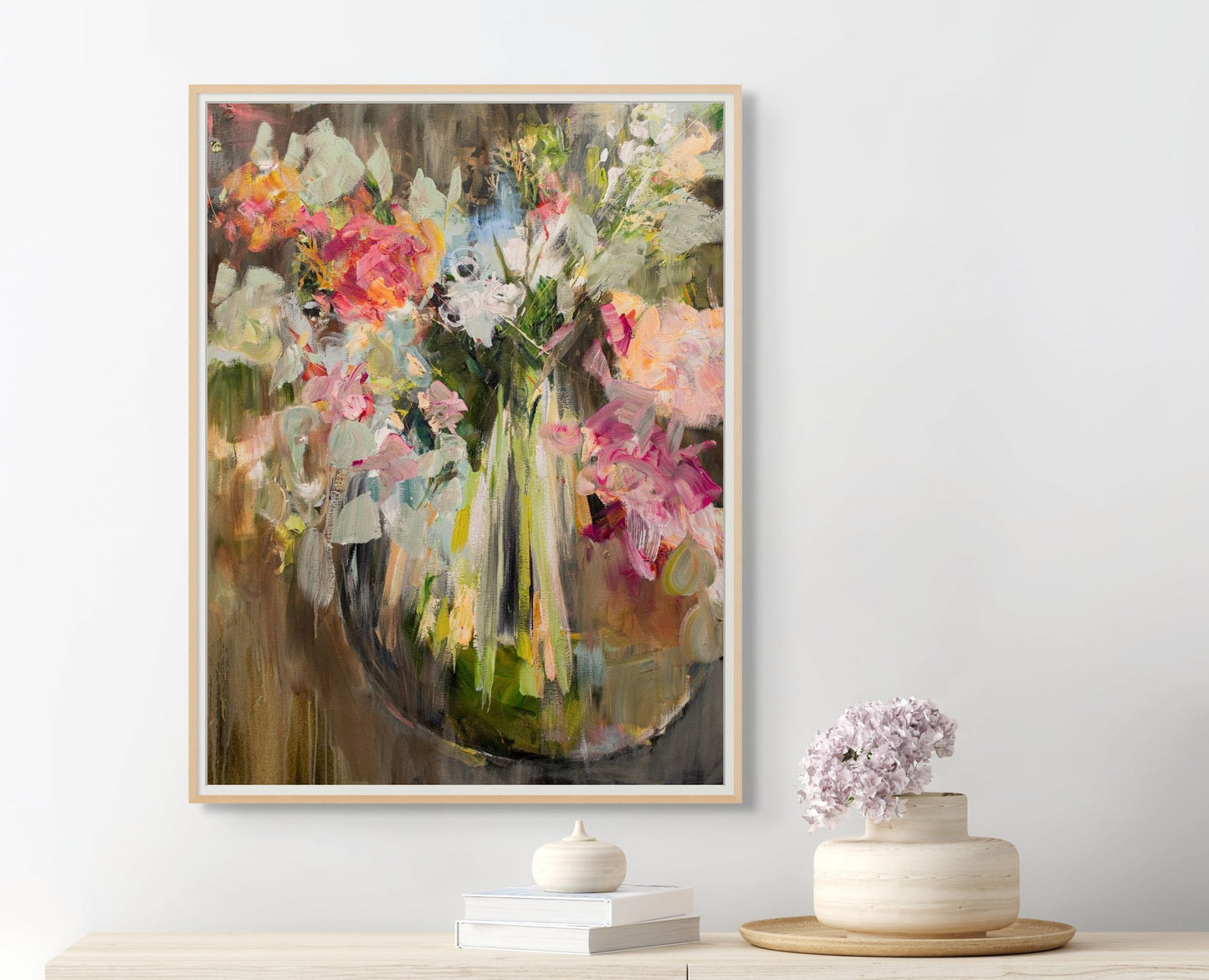 On Her Table Poster Print