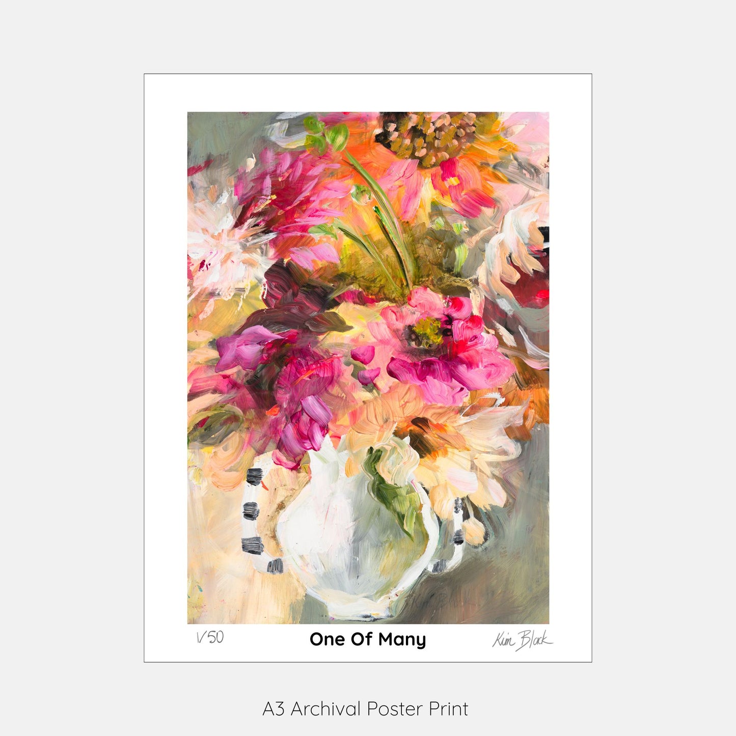 One of Many - Limited Edition Signed Poster Print by Kim Black