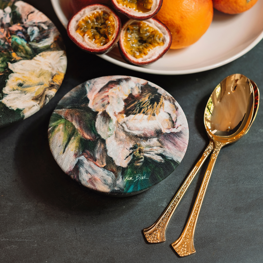 Floral Food Cover Set - Kim Black - Ruthanne Collection