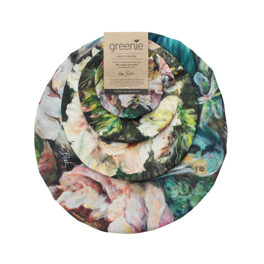 Floral Food Cover Set - Kim Black - Ruthanne Collection
