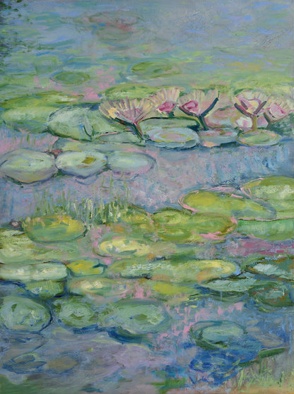 Water Lillies - Purity Canvas Print
