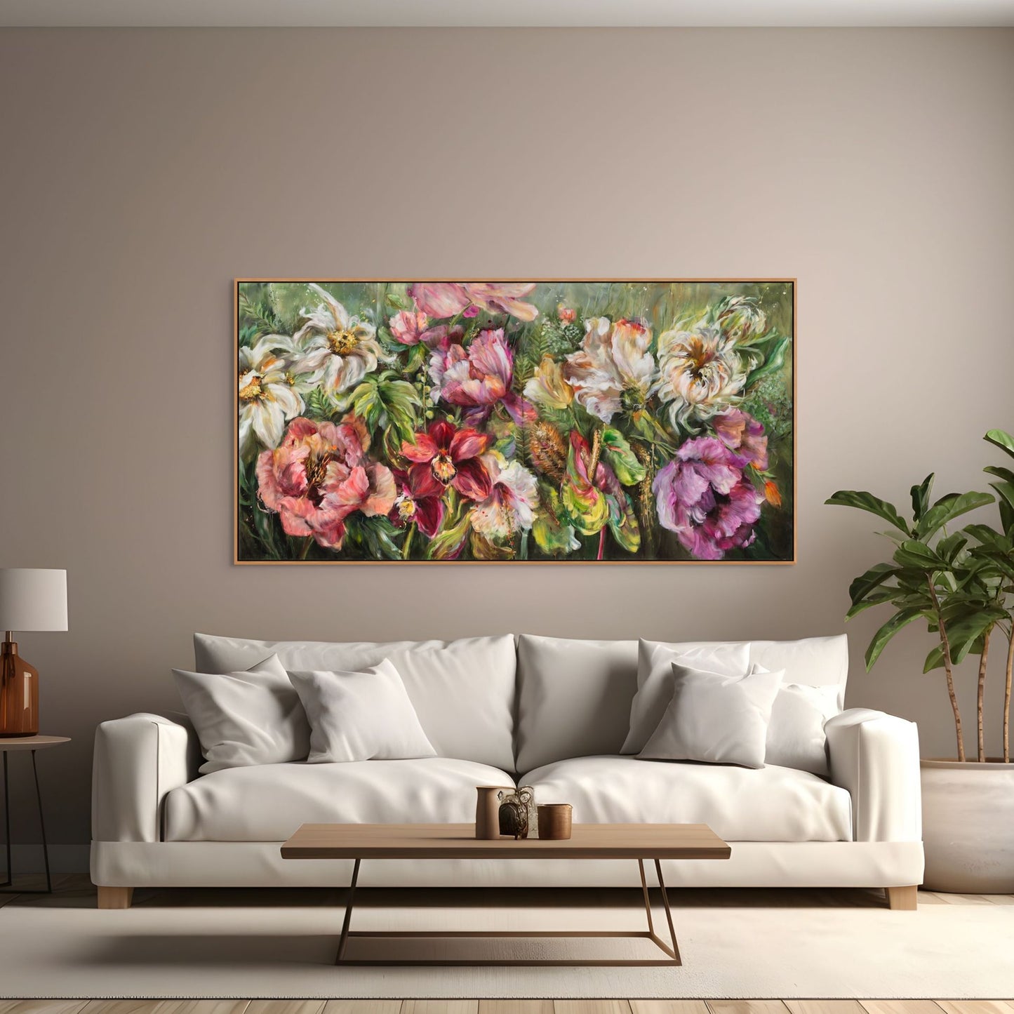 A Peace of The Garden Canvas Print