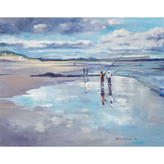 Fisherman's Reflections Canvas Print