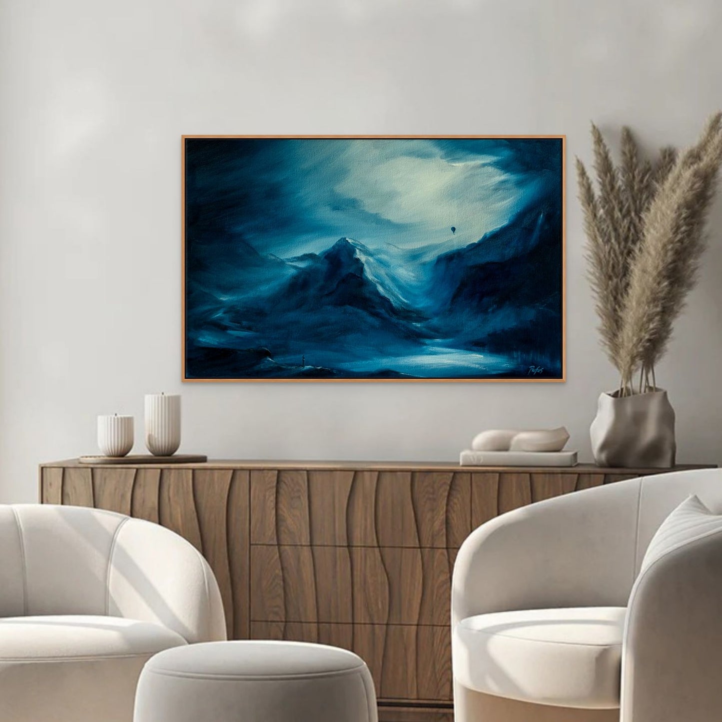 Into the White Canvas Print