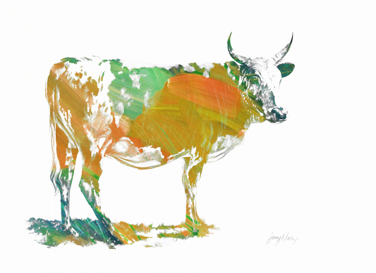 Nguni Orange Pop Canvas Print