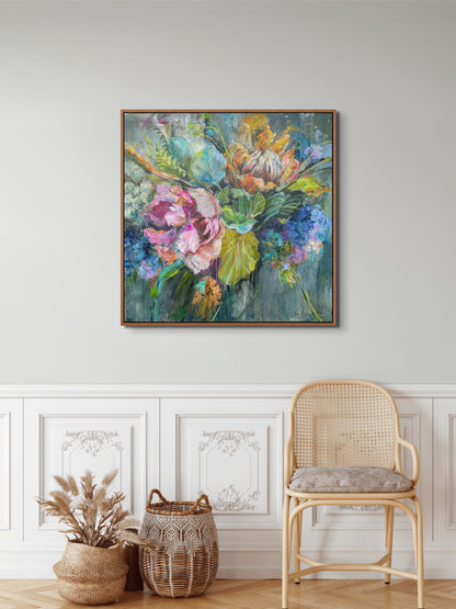 Garden Florale Canvas Print on Wall - Kim Black - Ruthanne Collection